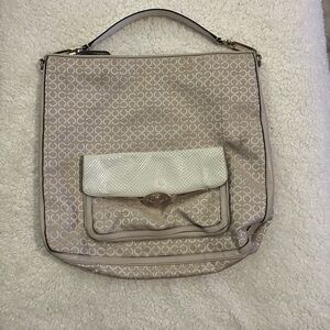 Coach Madison Hobo In Op Art Pearlescent Fabric 27906